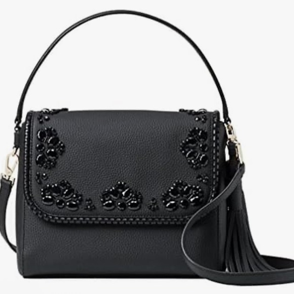 kate spade Handbags - Kate Spade NWT Coralie Anderson Way Black leather Embellished Crossbody Bag